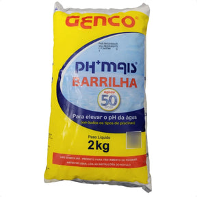 Barrilha Genco 2 Kg Elevador de pH Granulado para Piscina