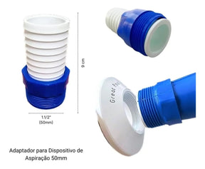 Mangueira De Piscina Para Aspirar Com 8 Metros Atacado Azul
