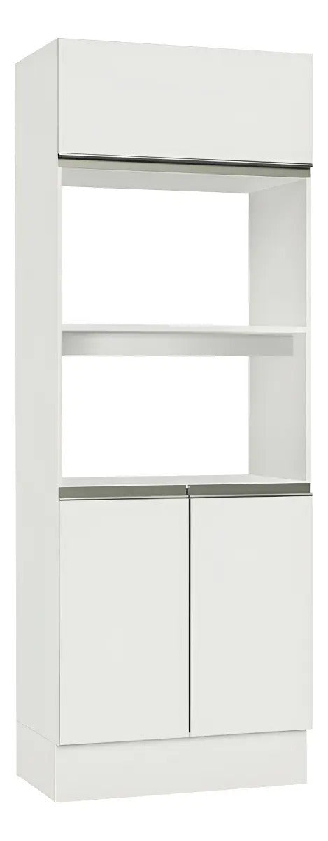 Torre Quente Armário de Cozinha Para 2 Fornos 100% Mdf Branco Smart Madesa G267500909