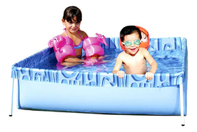 Piscina Infantil Quadrada Estrutural Pvc 400 Litros - Mor