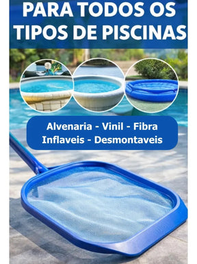 Peneira Plastica Grande Cata Folha Para Piscina Vnml Great Pool retangular