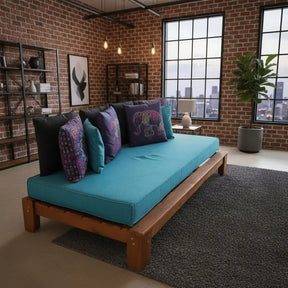 Cama Turca Solteiro Penafort Oriental Madeira Imbuia 200kg