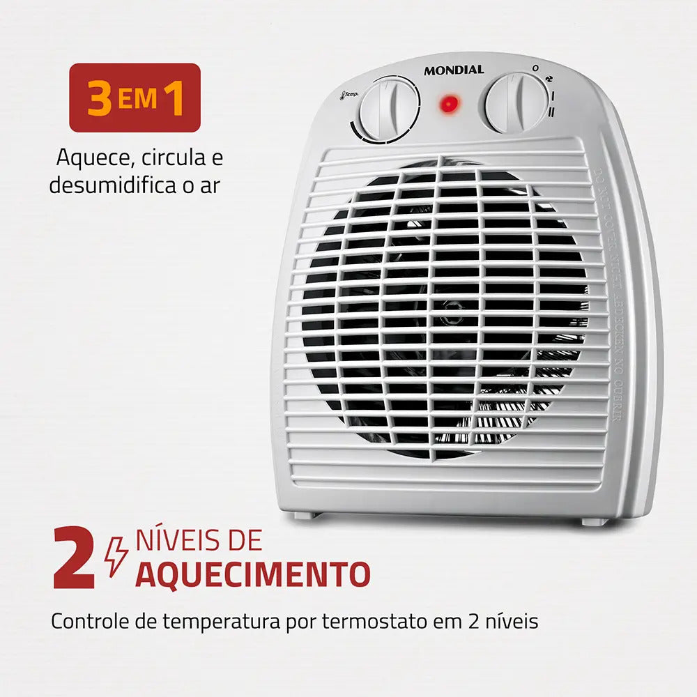 Aquecedor A Ar, Mondial 1500W A-08