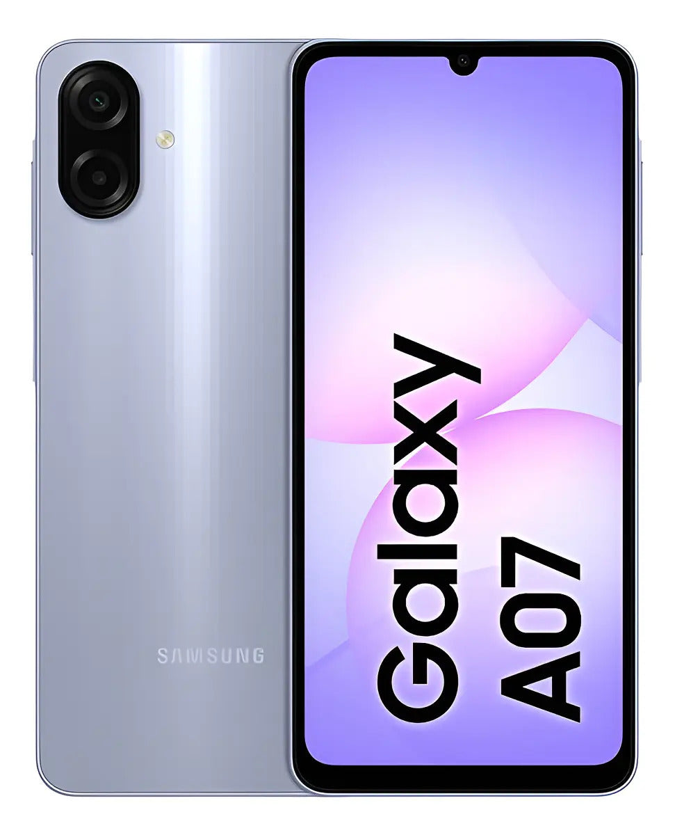 Celular Galaxy A07 256gb, 8gb, Câmera 50mp, Tela 6.7 , Proteção Ip54, Processador 6nm - Violeta