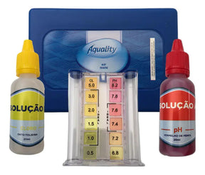 Kit Teste Ph E Cloro Para Medir Qualidade Da Agua E Piscinas