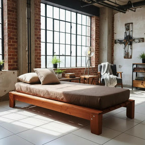 Cama Turca Solteiro Penafort Oriental Madeira Imbuia 200kg