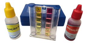 Kit Teste Ph E Cloro Para Medir Qualidade Da Agua E Piscinas