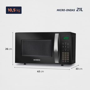 Micro-Ondas Mondial 1200W MO-01-21-B