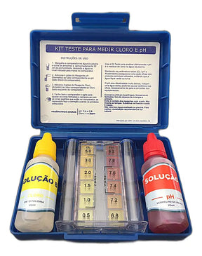 Kit Teste Ph E Cloro Para Medir Qualidade Da Agua E Piscinas