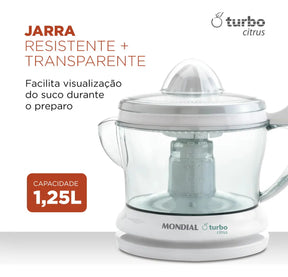 Espremedor Turbo Citrus, Mondial, 25W - E-01