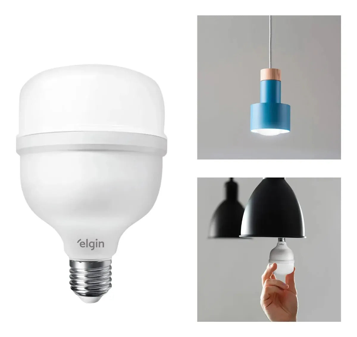 Lampada Led Bulbo Alta Potencia 50w Elgin 6500k