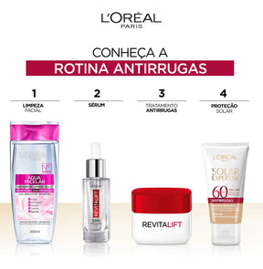 Protetor Solar Facial Antirrugas Com Cor Claro Universal Uniforme Fps60 40g L'oréal París