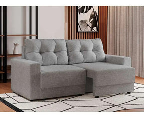 Sofá 3 Lugares Retrátil Lubeck Linho Cinza