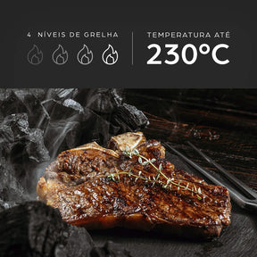 Fritadeira Elétrica Air Fryer 8 em 1 Wap Barbecue Heat Digital Wc Ab1030 127V