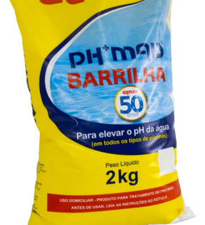 Barrilha Genco 2 Kg Elevador de pH Granulado para Piscina