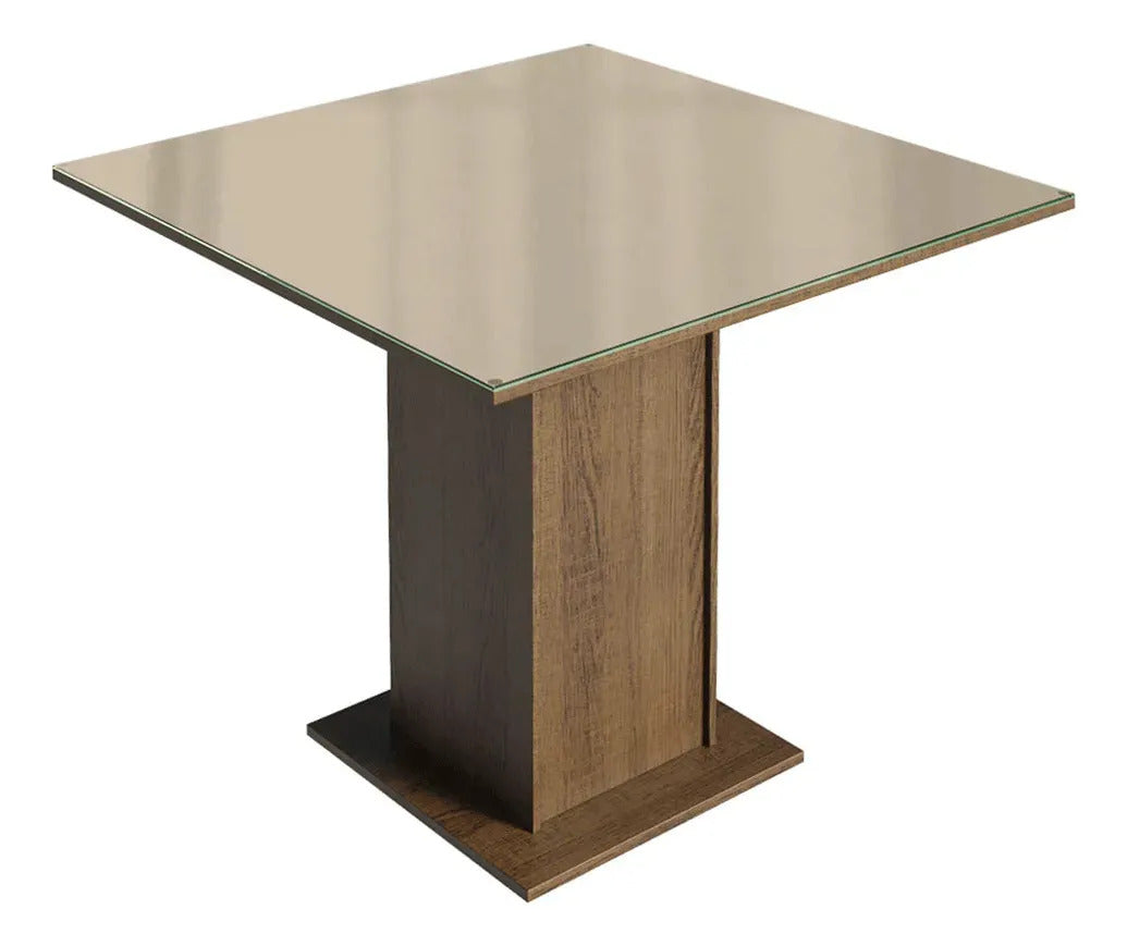 Mesa Hellena com vidro temperado