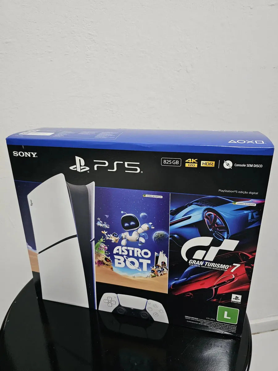 Console Playstation®5 Slim Digital - Pacote Astro Bot E Gran Turismo 7 - Branco