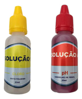 Kit Teste Ph E Cloro Para Medir Qualidade Da Agua E Piscinas