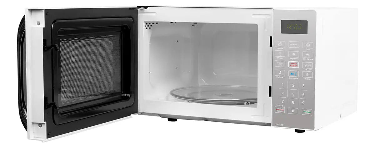 Micro-ondas Philco PMO23EB Limpa Fácil 20L Potência de 1100W Cor Branco
