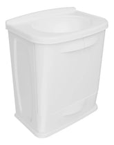 Gabinete de Banheiro Astra em Plástico PVC Branco com Cuba – Armário Compacto e Resistente