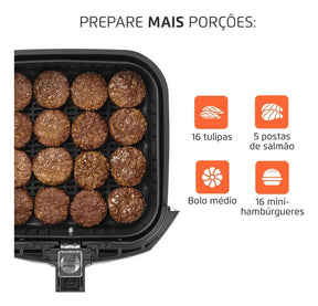 Fritadeira sem óleo air fryer 4L Mondial 1500W AFN-40-BFT