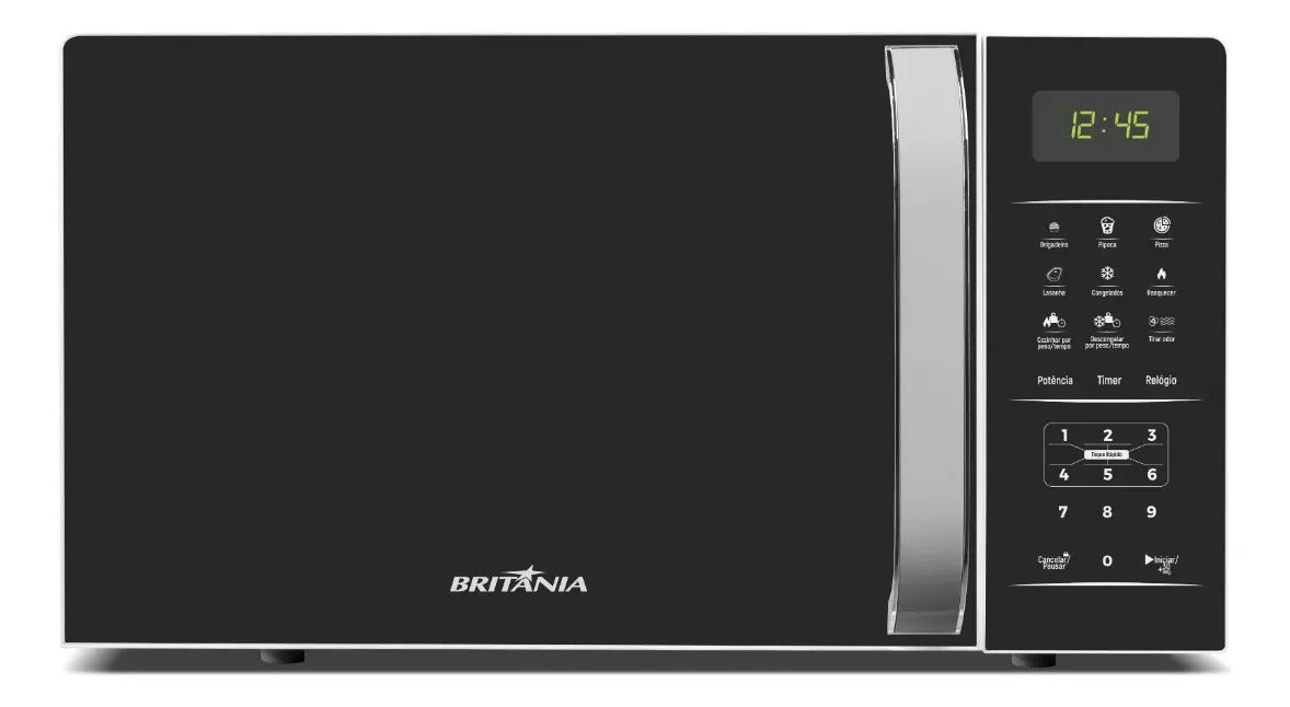 Micro-ondas Britânia Bmo23 De Preto 20l Branco