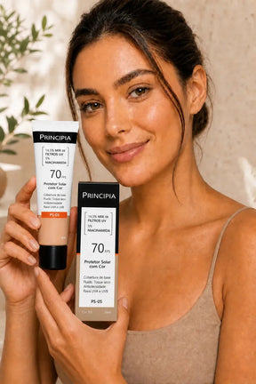 PRINCIPIA, Protetor Solar Facial FPS70 PS-05 Cor 3.0 c/ 30ml