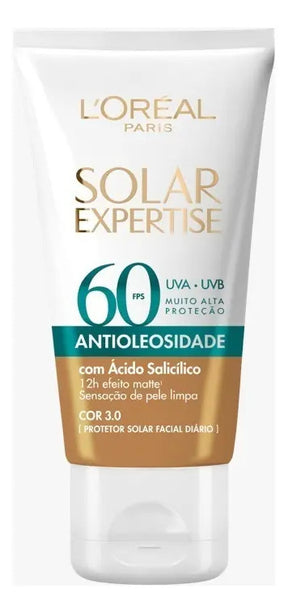 Protetor Solar Loréal Paris Antioleosidade Fps60 Cor 3.0 40g