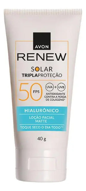 Protetor Solar Renew Fps 50 Loção Facial Matte Hialurônico