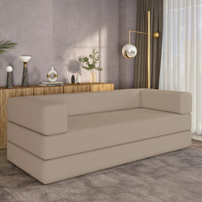 Sofá-cama Compacto 100% Espuma Envio Compacto Em Caixa