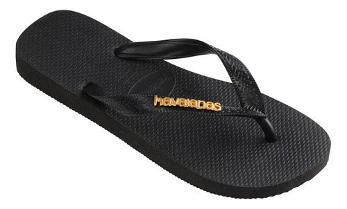 Sandália Havaianas Top Logo Metallic Tira Larga