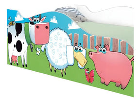 Mini Cama Infantil Fazendinha E Vaquinha Com Colchão