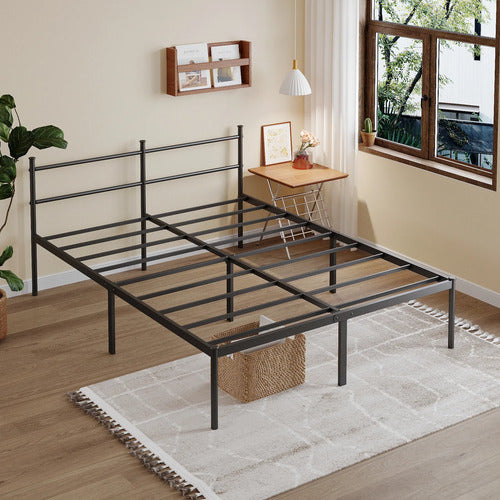 Cama Ferro De Casal De Cabeceira Estilo Moderno Facil Instal