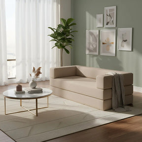 Sofá-cama Compacto 100% Espuma Envio Compacto Em Caixa