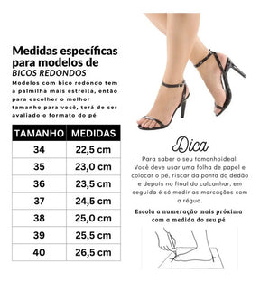 Sandália Feminina Salto Alto Fino Casual Festa 9cm