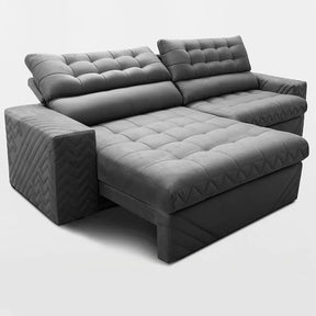 Sofá Retrátil 2,30m Molas Ensacadas Max Spring. Cama Inbox
