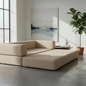 Sofá-cama Compacto 100% Espuma Envio Compacto Em Caixa