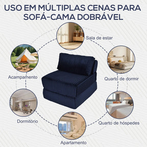 Sofa Cama 3em1 Solteiro Sofa Cama Dobravel Embalado Em Caixa