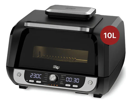 Air Fryer Fritadeira Elétrica Wap Barbecue 12 Em 1, 10l 127v