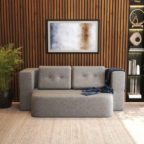 Sofá Cama Reclinável 2 Lugares Espumática Vistra