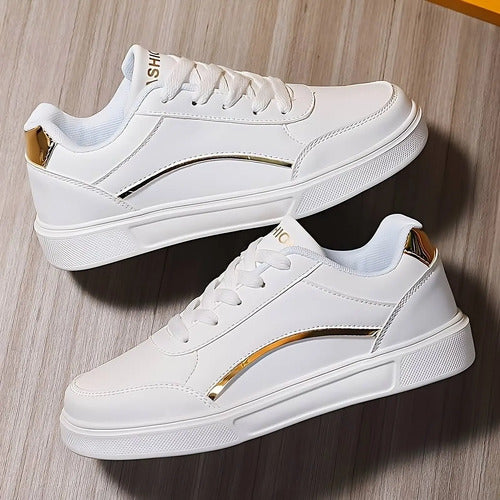 Tenis Feminino Casual Branco Retrô Clássico Force