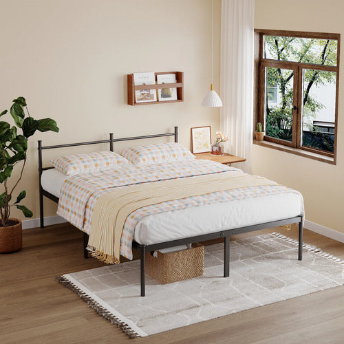 Cama Ferro De Casal De Cabeceira Estilo Moderno Facil Instal