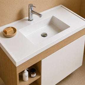 Gabinete Para Banheiro Com Cuba Compacta Design Clean