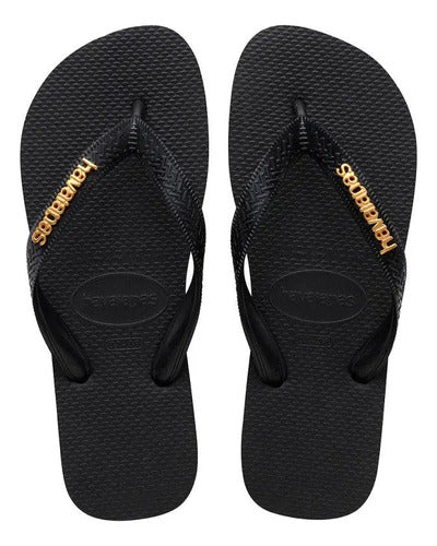 Sandália Havaianas Top Logo Metallic Tira Larga