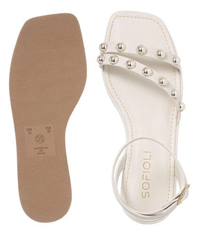 Sandália Flat Feminina Papete Confort Brilho Flatform Moda