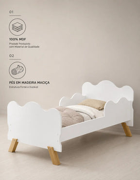 Mini Cama Angel Nuvem Infantil Com Colchão Frete Gratis