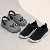 Kit Tênis Infantil Escolar Slip On Menino + Babuche Dino