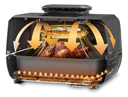 Air Fryer Fritadeira Elétrica Wap Barbecue 12 Em 1, 10l 127v