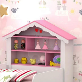 Cama Solteiro William Branco/rosa
