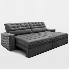 Sofá Retrátil 2,30m Molas Ensacadas Max Spring. Cama Inbox